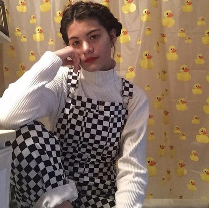 Checkered Overalls by White Market