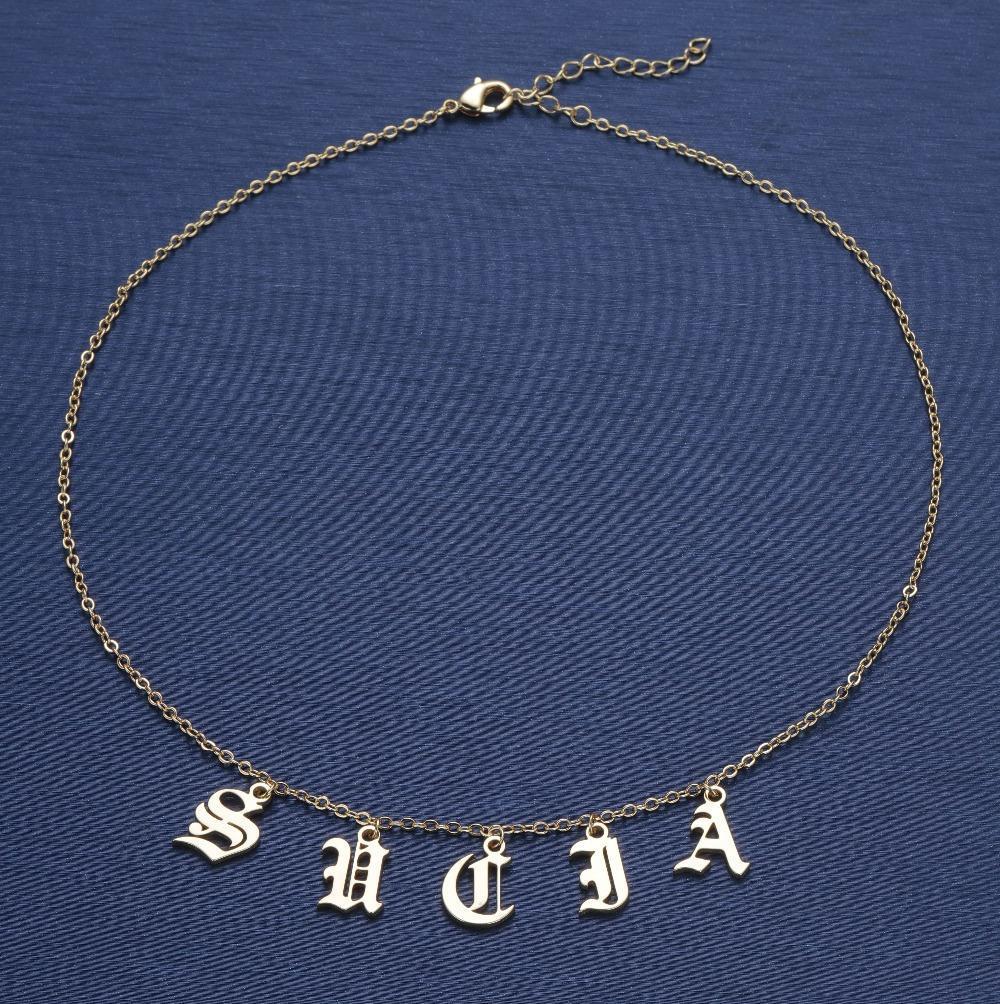 Old English Necklaces (12 Characters) by White Market