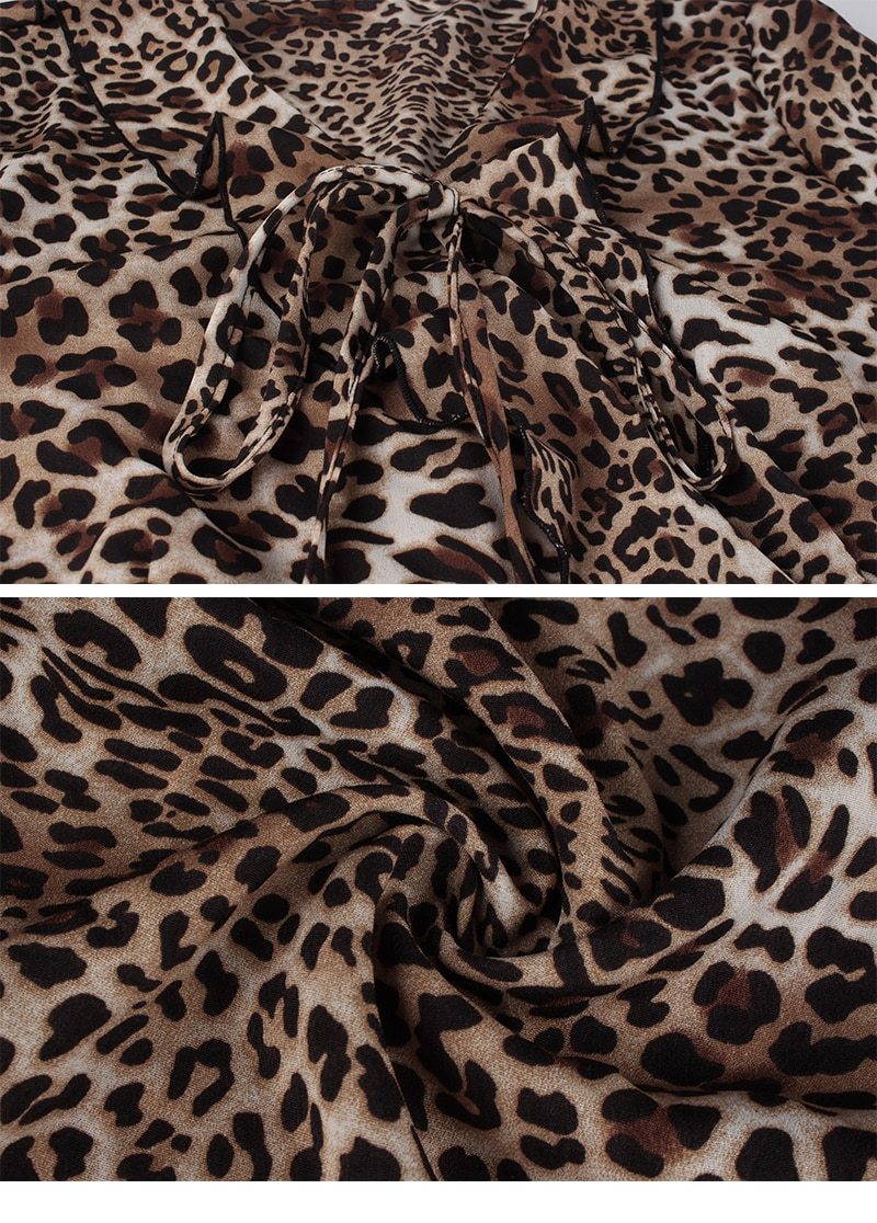 Leopard Wrap Dress by White Market