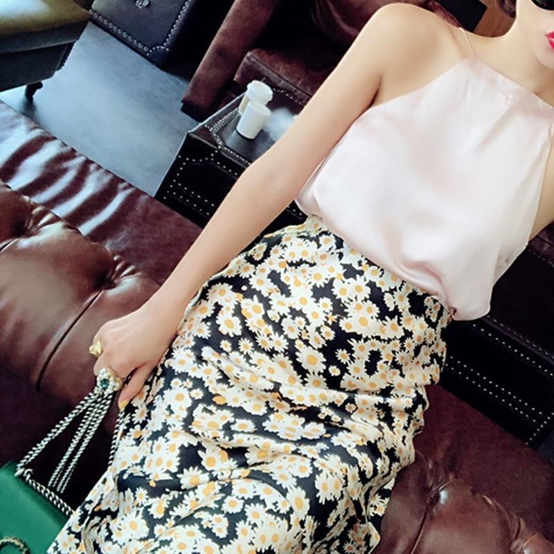 High Waisted Leopard Midi Skirt by White Market