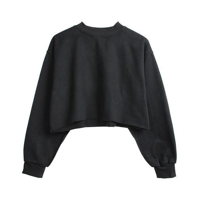 French Terry Pullover Sweater by White Market