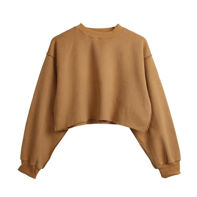 French Terry Pullover Sweater by White Market