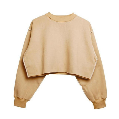 French Terry Pullover Sweater by White Market