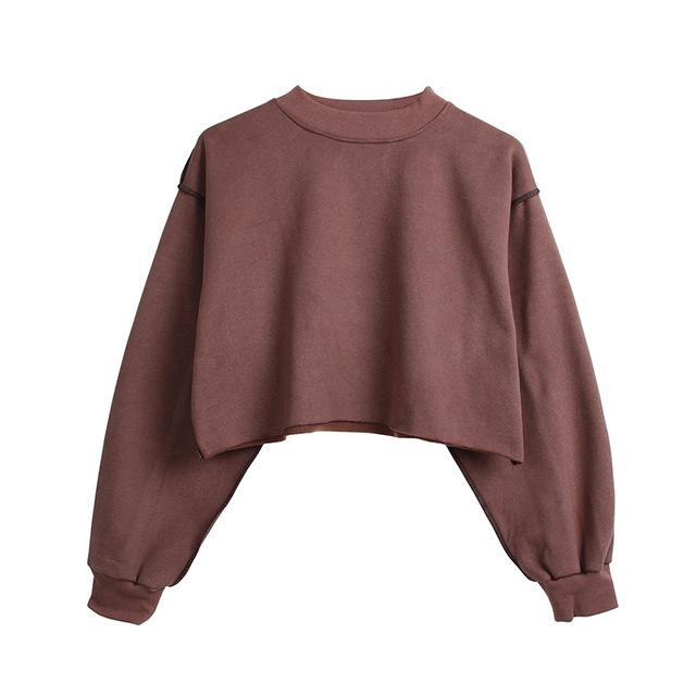 French Terry Pullover Sweater by White Market