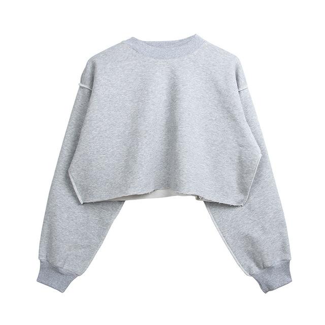 French Terry Pullover Sweater by White Market