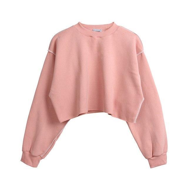 French Terry Pullover Sweater by White Market