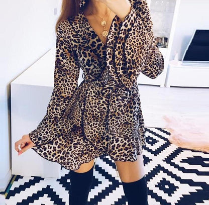 Leopard Wrap Dress by White Market