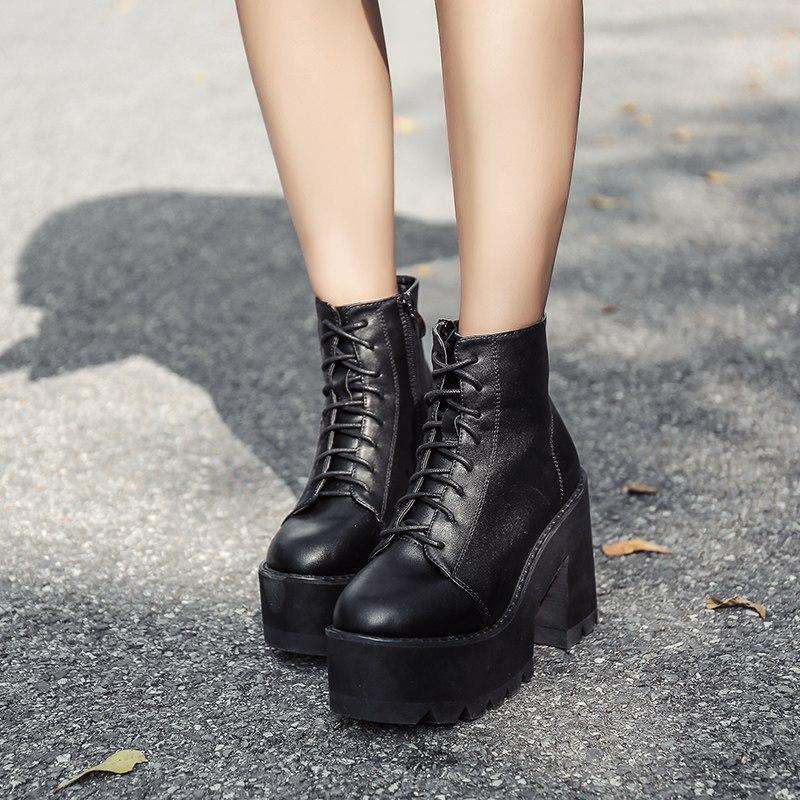 Classic Platform Boots by White Market