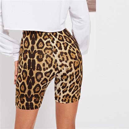Leopard Biker Shorts by White Market