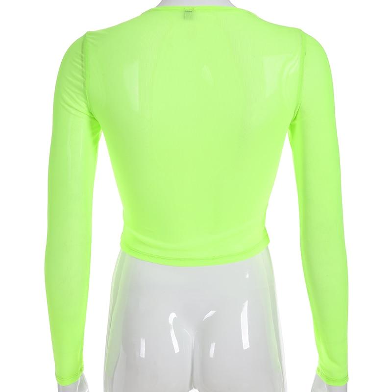 Neon Heart Mesh Top by White Market