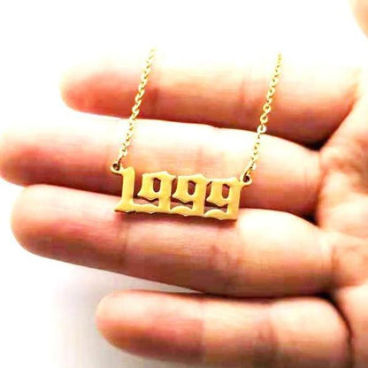 90s Baby Custom Year Necklace by White Market