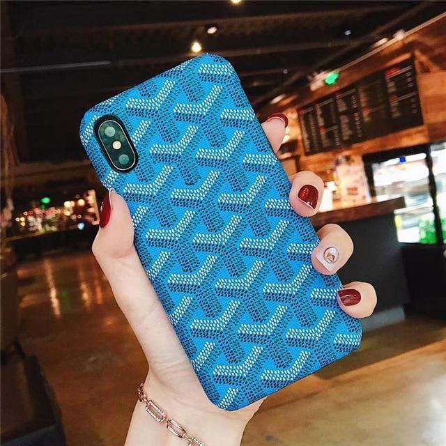 Chevron Pattern Leather iPhone Case by White Market