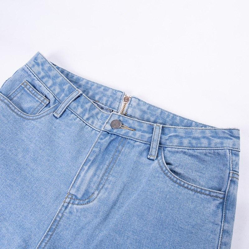 High Waisted Back Zipper Jeans by White Market