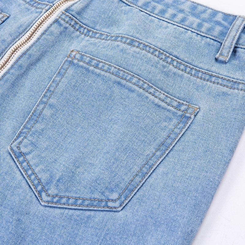 High Waisted Back Zipper Jeans by White Market