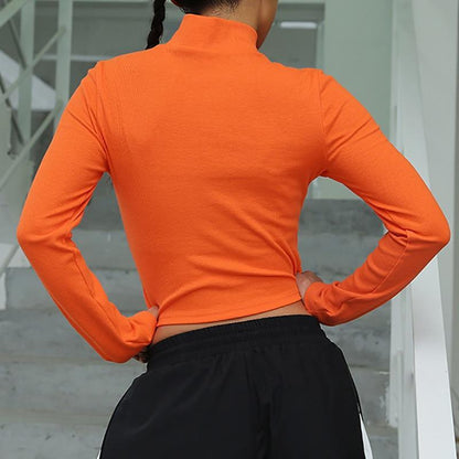 Neon Orange Turtleneck by White Market