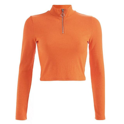 Neon Orange Turtleneck by White Market