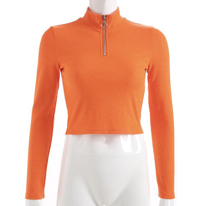 Neon Orange Turtleneck by White Market