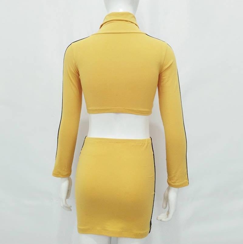 KILL BILL TWO PIECE LONG SLEEVE SHIRT AND SKIRT by White Market