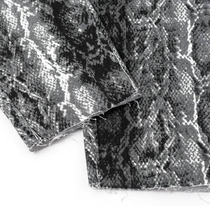 Snake Print Straight Trousers by White Market