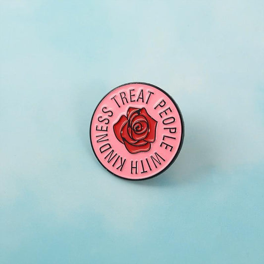 Treat People With Kindness Pin by White Market