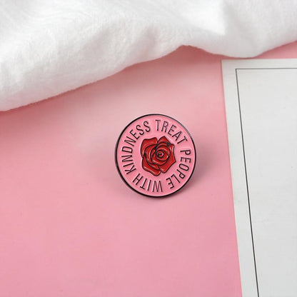 Treat People With Kindness Pin by White Market