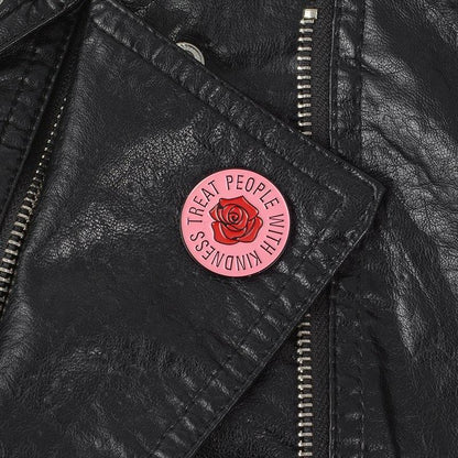 Treat People With Kindness Pin by White Market