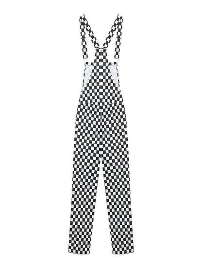 Checkered Overalls by White Market