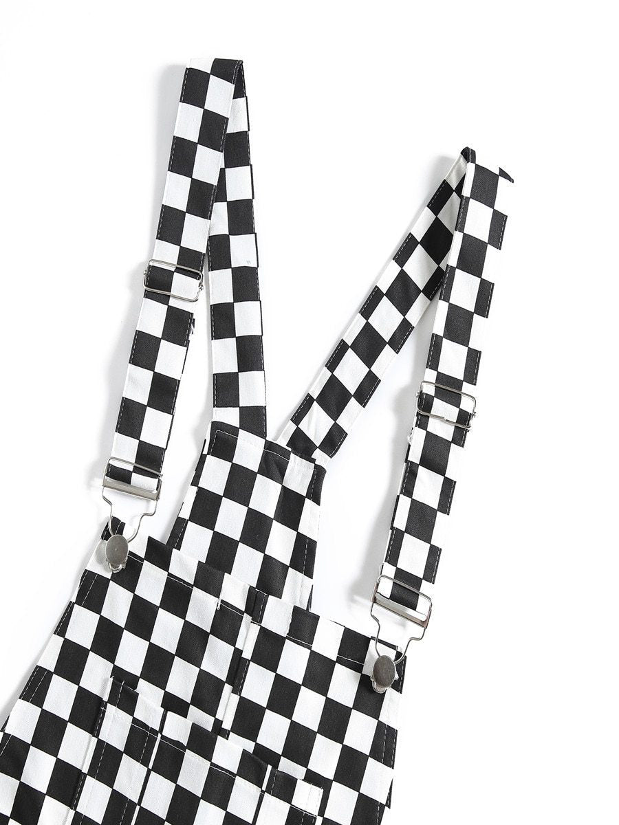 Checkered Overalls by White Market