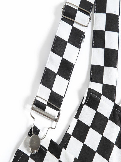 Checkered Overalls by White Market