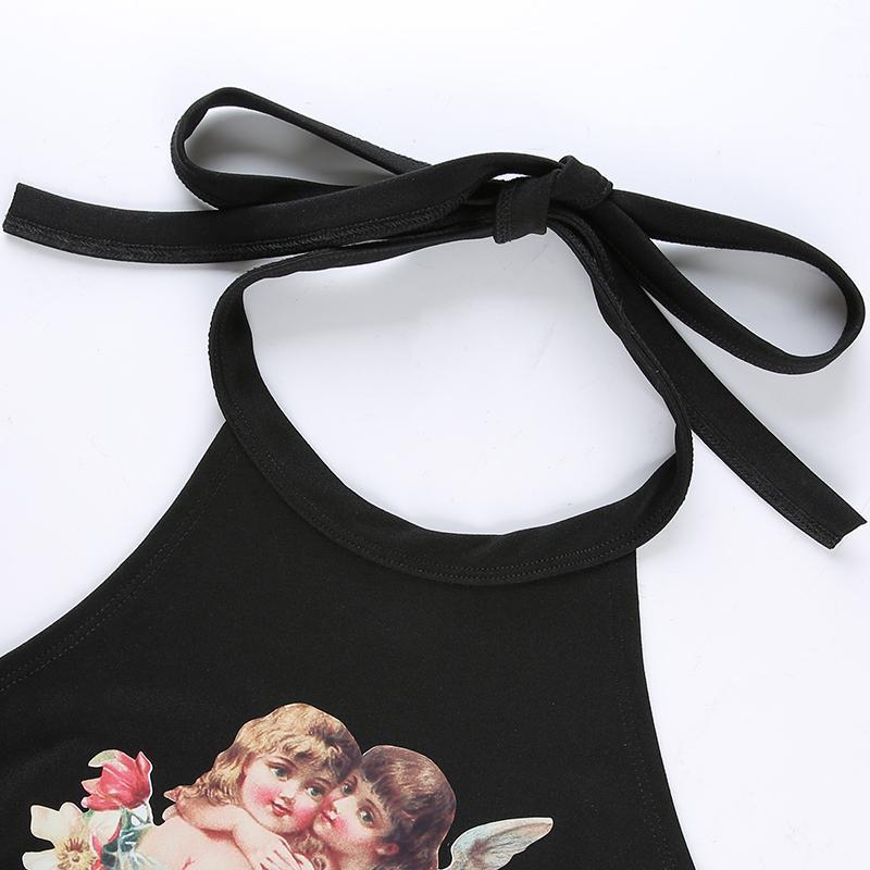 Black Angel Halter Top by White Market