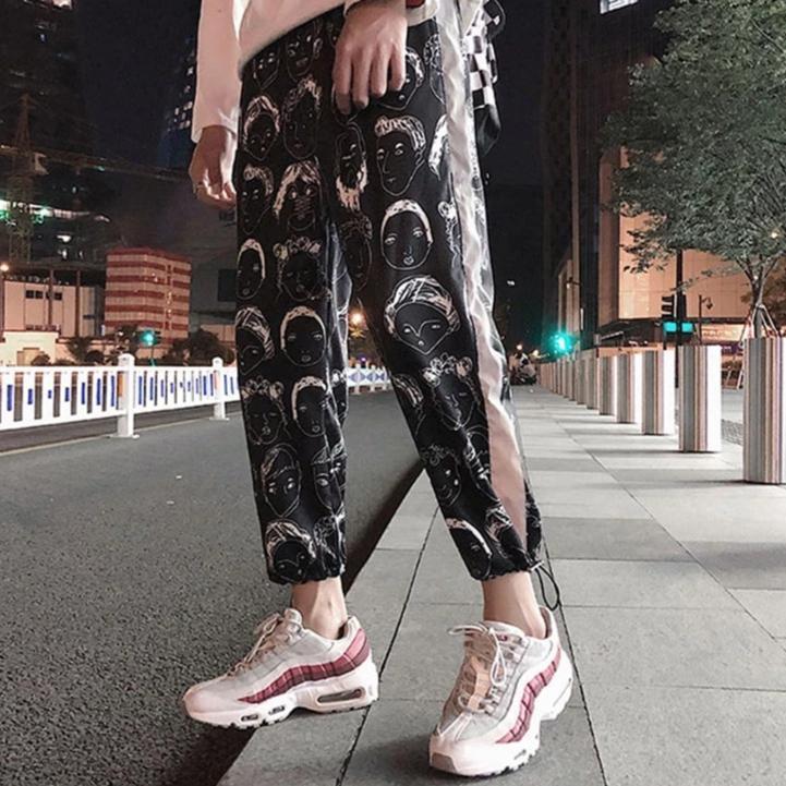 Reflective Portrait Joggers by White Market