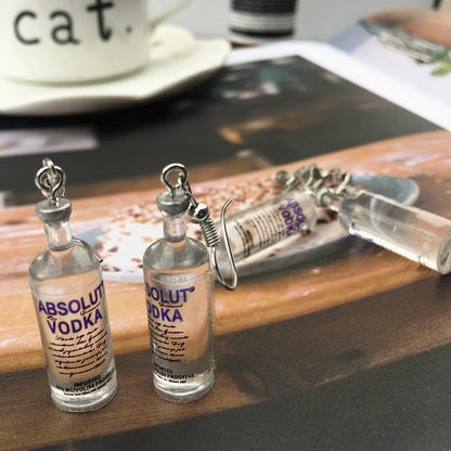 "Absolut Vodka" Earrings by White Market