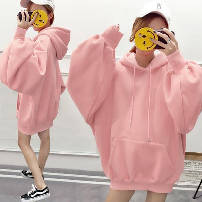 Oversized Lantern Sleeve Hoodie by White Market