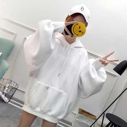 Oversized Lantern Sleeve Hoodie by White Market