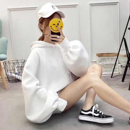 Oversized Lantern Sleeve Hoodie by White Market