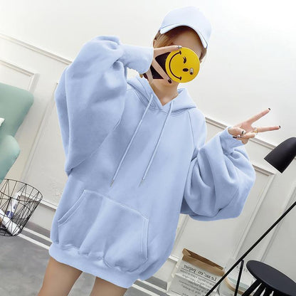 Oversized Lantern Sleeve Hoodie by White Market