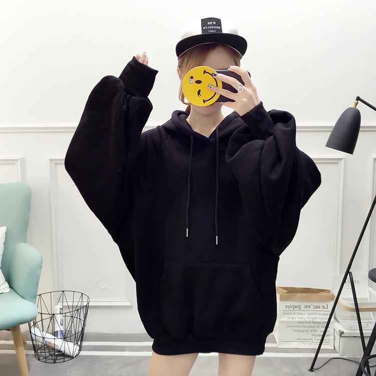 Oversized Lantern Sleeve Hoodie by White Market