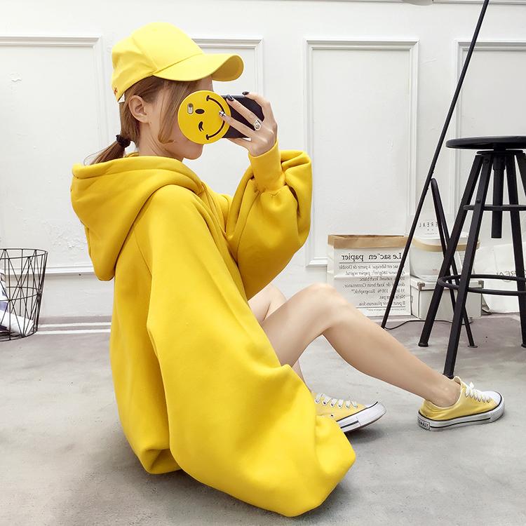 Oversized Lantern Sleeve Hoodie by White Market