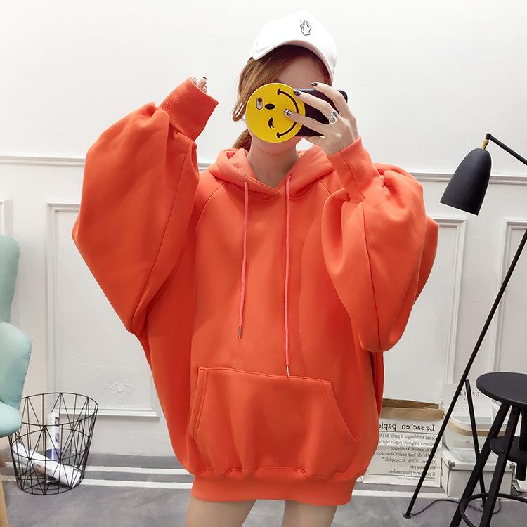 Oversized Lantern Sleeve Hoodie by White Market