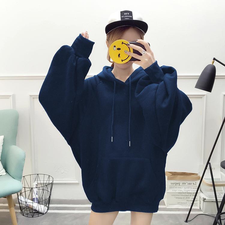 Oversized Lantern Sleeve Hoodie by White Market