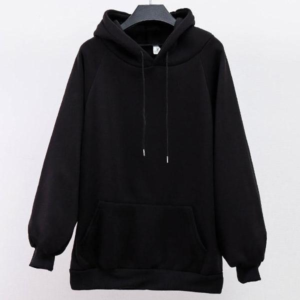 Oversized Lantern Sleeve Hoodie by White Market