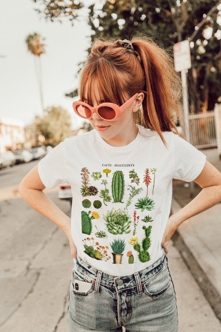 Succulent Cactus Tee by White Market