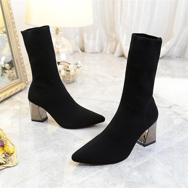 Sleek Sock Boots by White Market