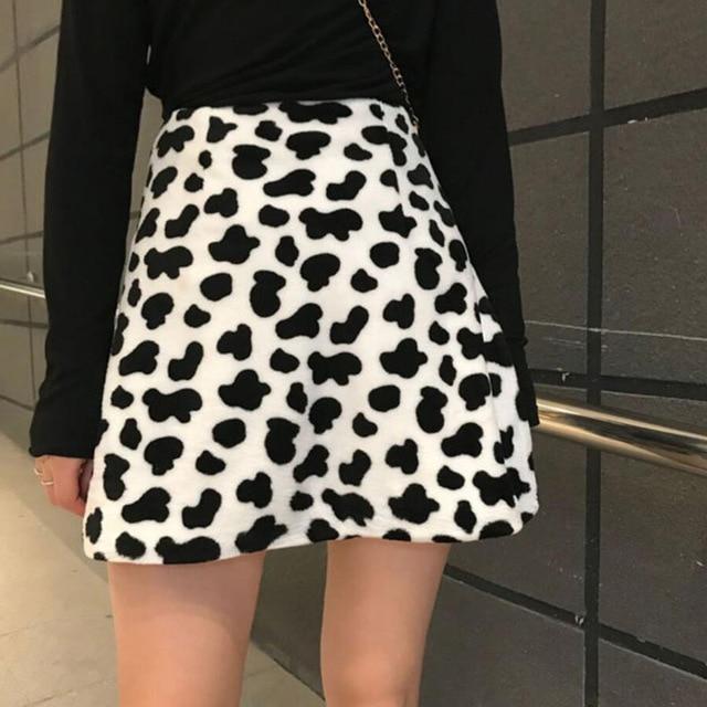 Vegan Fur Milk Skirt by White Market