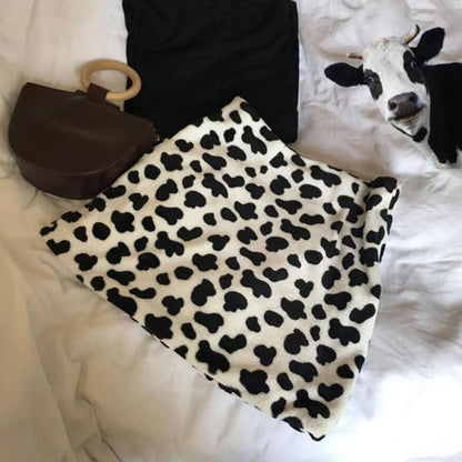 Vegan Fur Milk Skirt by White Market