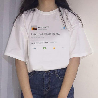 "I Wish I Had A Friend Like Me" Kanye Tee by White Market