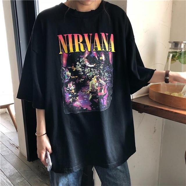 Oversized Vintage Grunge Tee by White Market