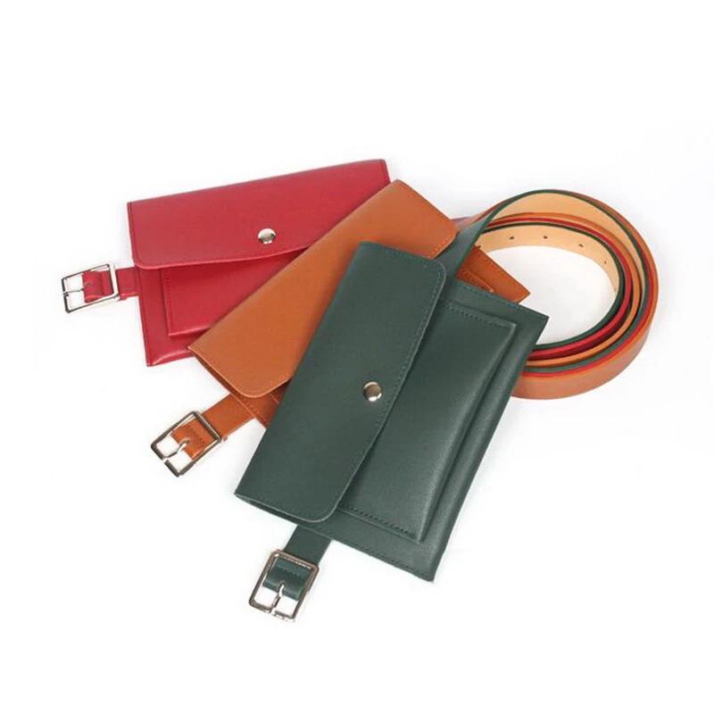 Minimal Leather Belt Bag by White Market