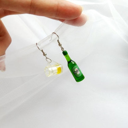 Mini Beer Earrings by White Market