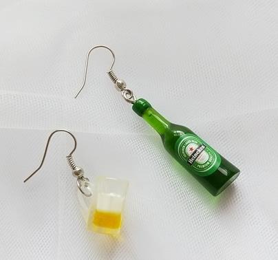 Mini Beer Earrings by White Market